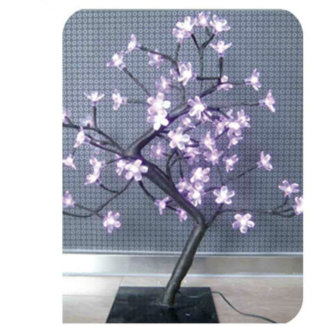 Arbre 3d sakura 60cm 120 led rose (intérieur) edm