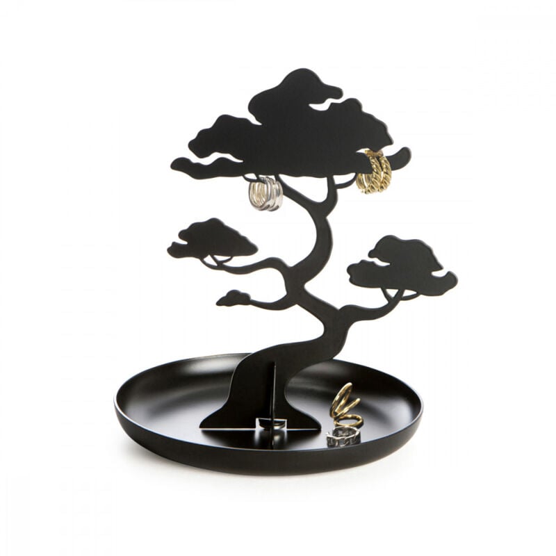 Arbre à bijoux Bonsai Kikkerland Noir