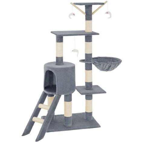 Arbre à chat 142 cm gris