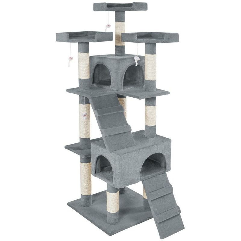 Arbre à chat 170 cm gris - Gris