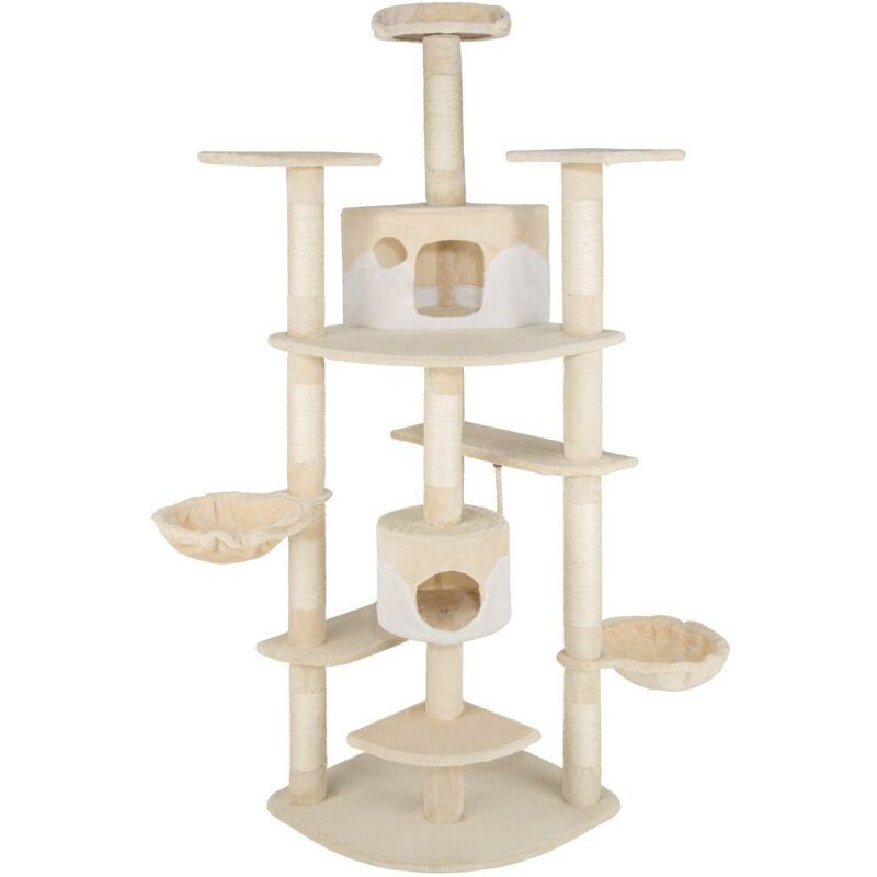 Arbre à Chat 201 cm beige/blanc - Beige