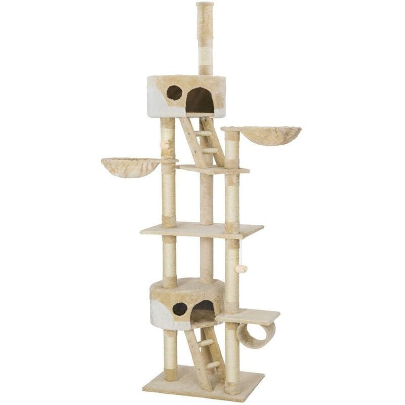 Arbre à chat 260 cm beige/blanc - Beige