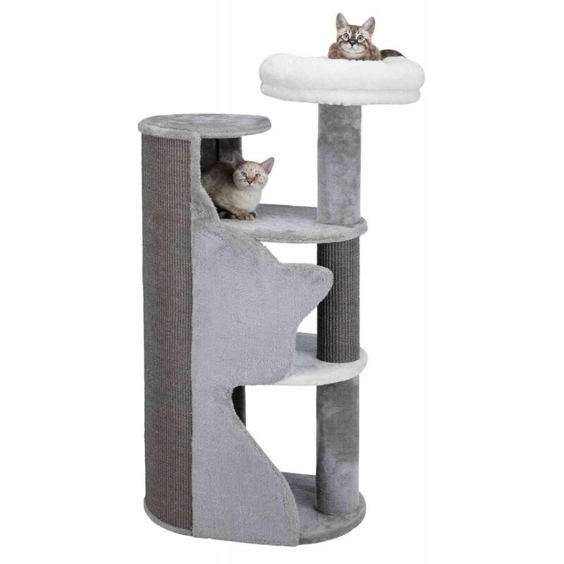 Arbre A Chat Abele 1 Cm Gris Blanc Gris