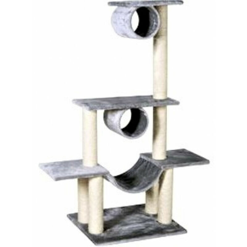 Arbre a chat Amedeo. couleur gris clair. hauteur 140 cm. pour chat.