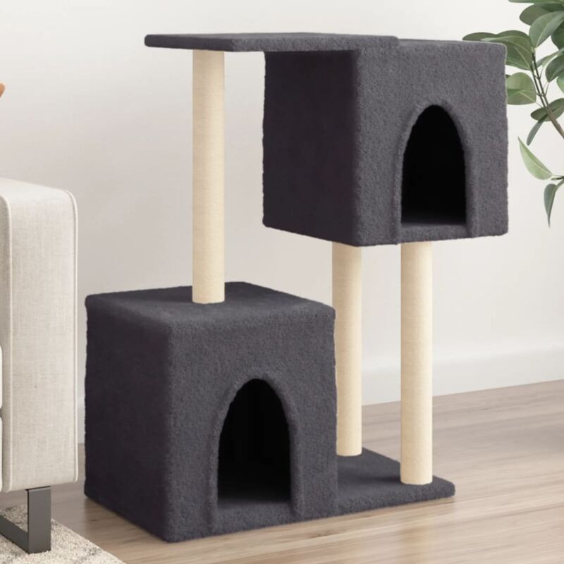Vidaxl - Arbre à chat avec griffoirs en sisal Gris foncé 86 cm