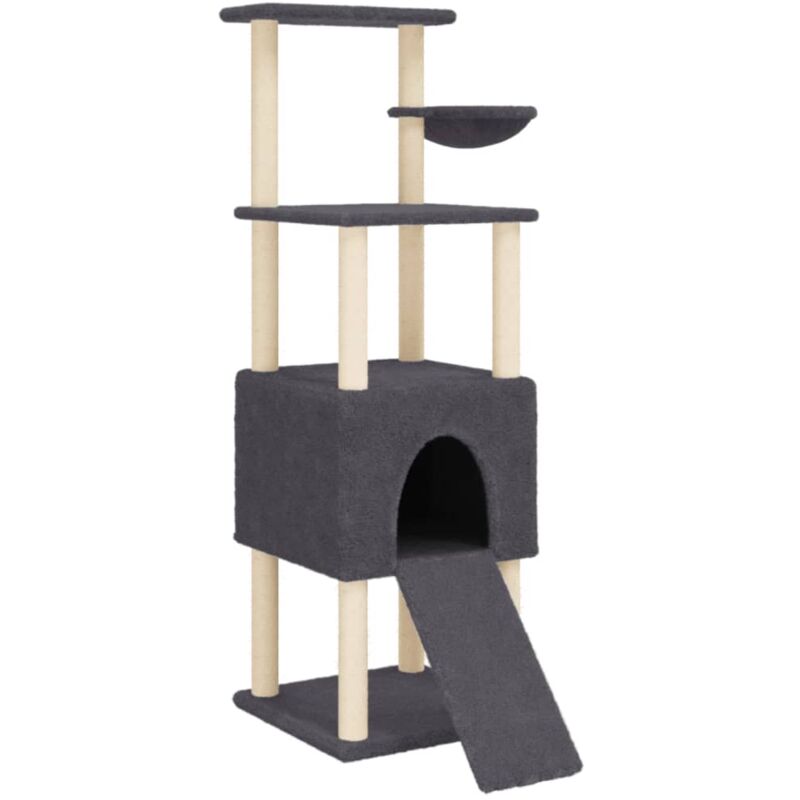 Vidaxl - Arbre à chat avec griffoirs en sisal Gris foncé 153 cm