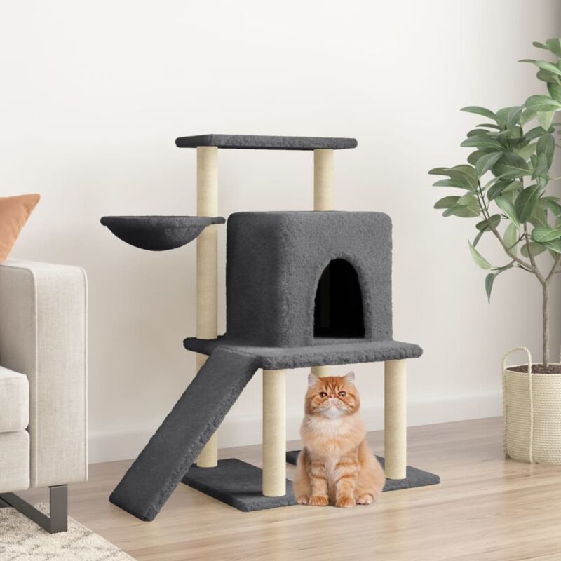Vidaxl - Arbre à chat avec griffoirs en sisal gris foncé 96,5 cm
