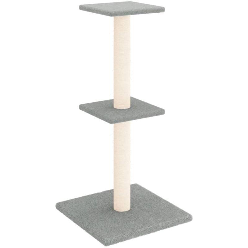Vidaxl - Arbre à chat avec griffoirs en sisal gris clair 73 cm