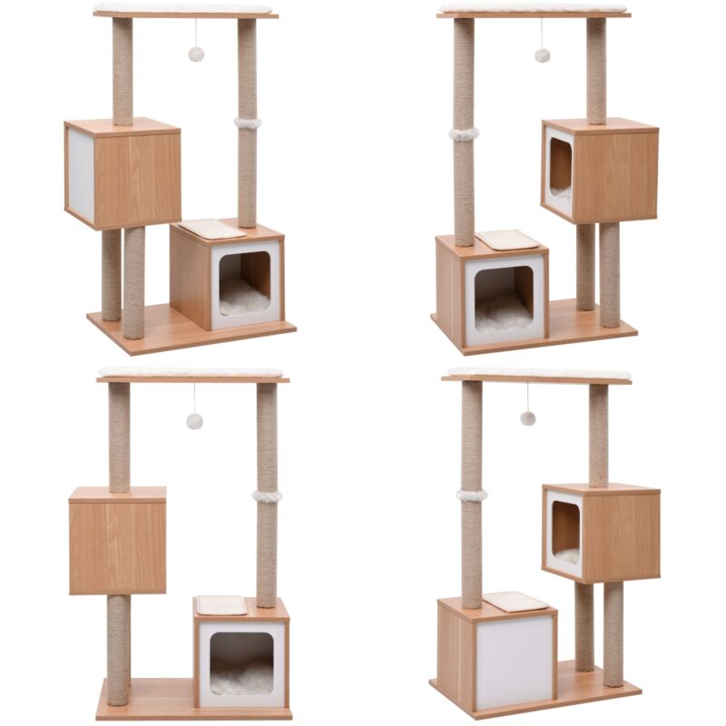 Vidaxl - Arbre à chat avec tapis à gratter en sisal 104 cm - Arbre à Chat - Meuble Pour Chat - Griffoir - Jouet Pour Chat - Tour à Chat - Home &