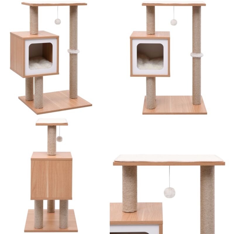 Vidaxl - Arbre à chat avec tapis à gratter en sisal 82 cm - Arbre à Chat - Meuble Chat - Griffoir Chat - Jouet Chat - Tour à Chat - Home & Living