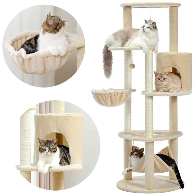 Arbre à chat beige P70373