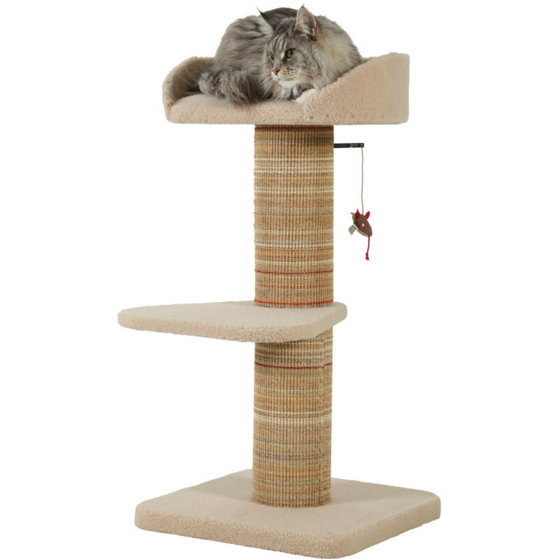 Arbre à chat boréal 95 cm beige pour grand chat - zolux