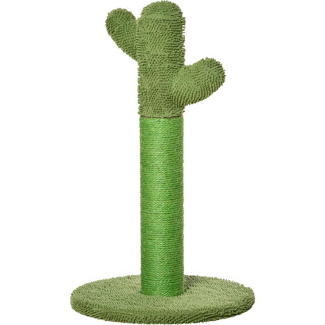 Arbre à Chat Cactus en Sisal Vert, 40x40x65 cm