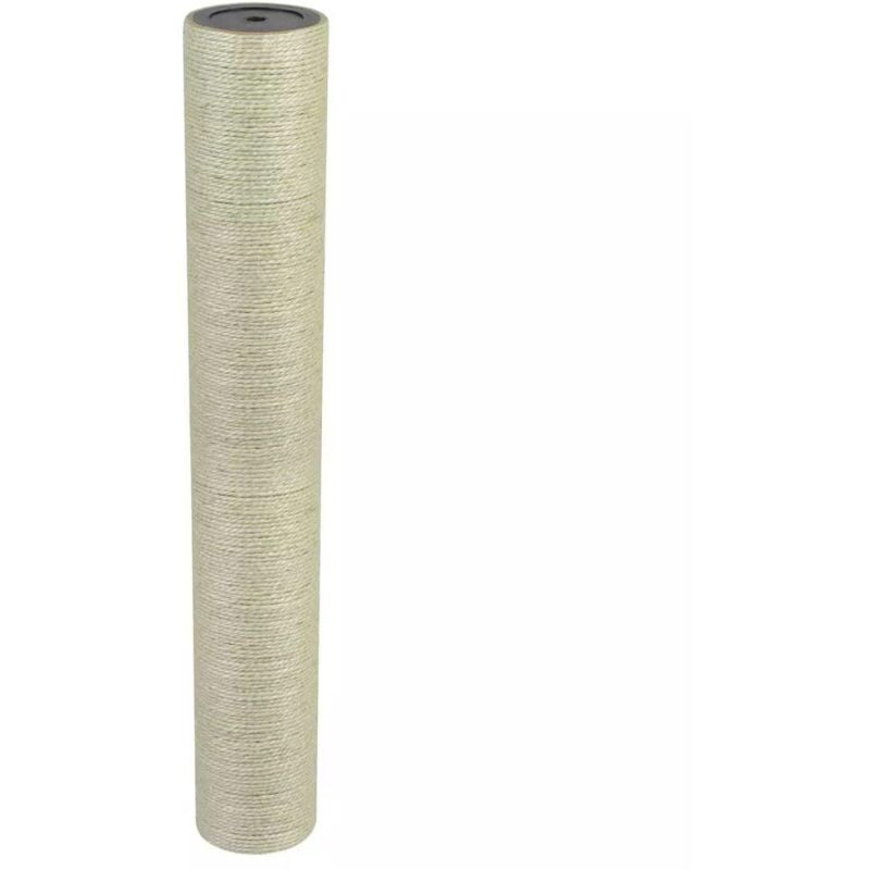 Helloshop26 - Arbre à chat griffoir grattoir niche jouet animaux peluché 8 x 55 cm 8 mm beige - Beige
