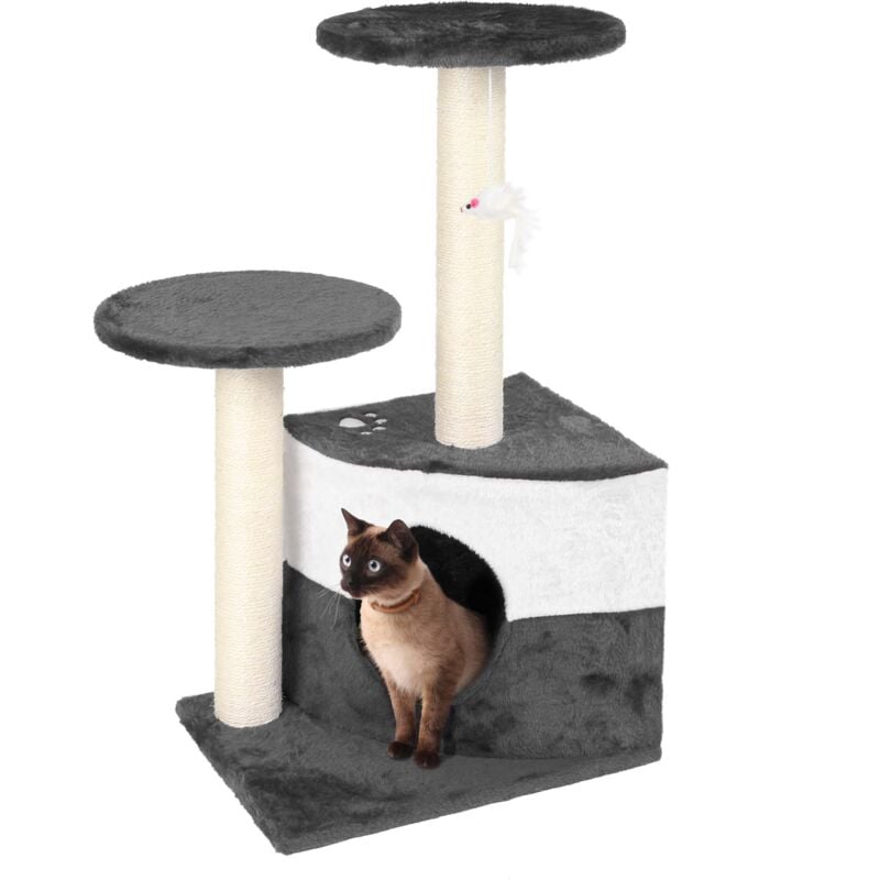 Wiltec - Arbre à chat gris 71cm Arbre d'escalade Arbre de grattage Jeu Chats