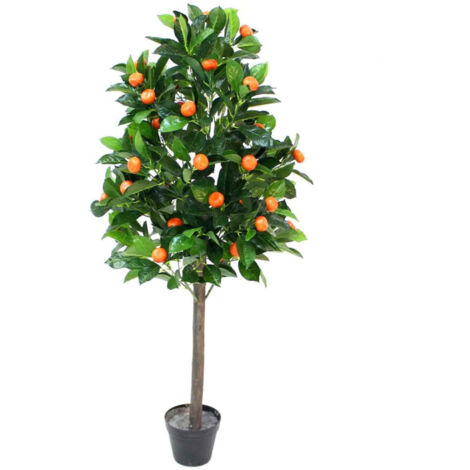 Arbre Artificiel en pot "Oranger" 120cm Vert