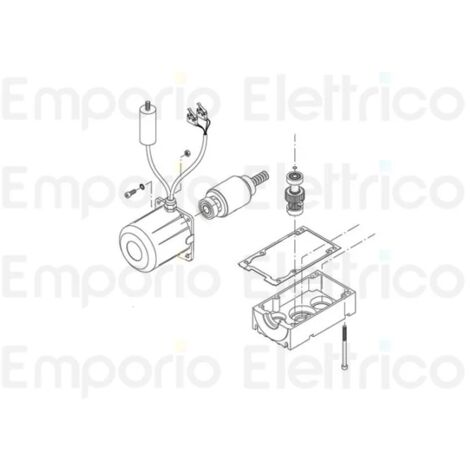 Arbre avec Rotor pour remplacement Du.45E Au BENINCA' 9686168