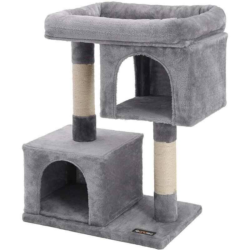 Arbre à chat 84 cm gris clair - Gris