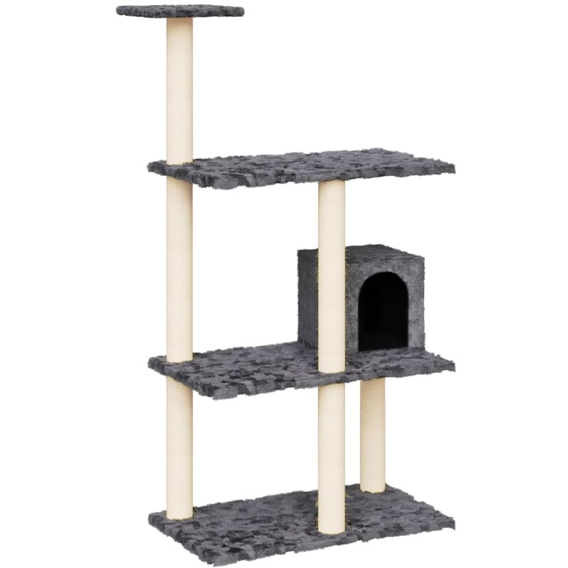 Vidaxl - Arbre à chat avec griffoirs en sisal Gris foncé 119 cm