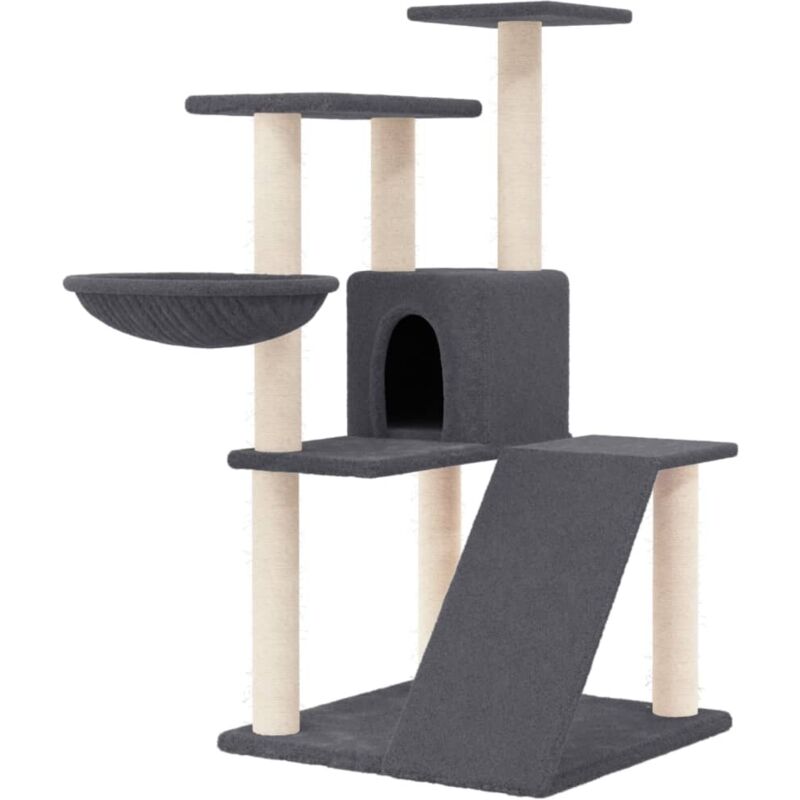 Vidaxl - Arbre à chat avec griffoirs en sisal Gris foncé 94 cm
