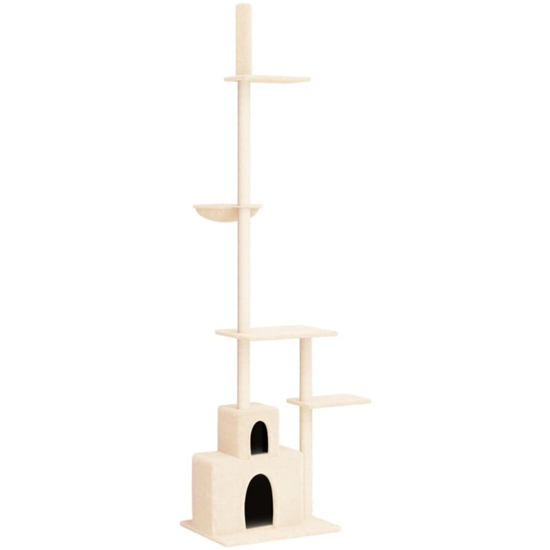 Vidaxl - Arbre à chat du sol au plafond Crème 250,5-276,5 cm