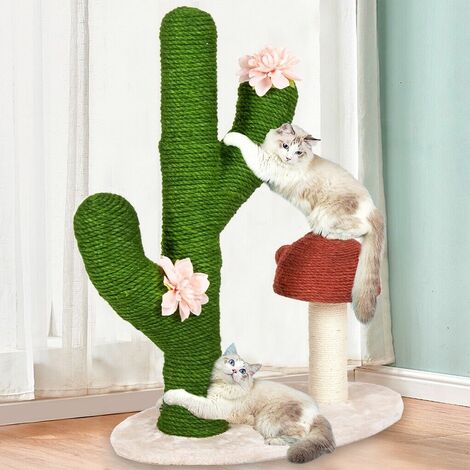 Arbre ¨¤ Chat XXL Sisal Arbre ¨¤ Grimper 72cm avec Griffoir Cactus Design Meubles pour Chats