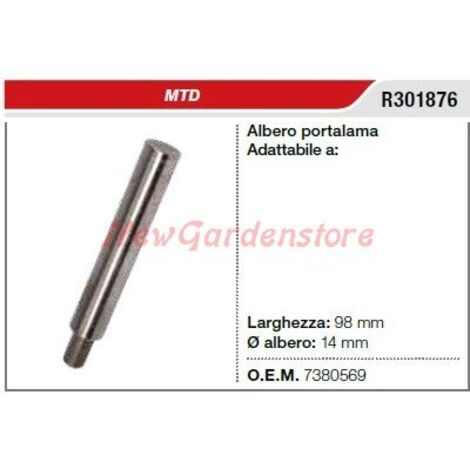 Arbre de lame de tondeuse MTD R301876 738-0569