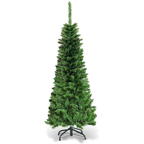Arbre de Noël Artificiel 135 cm avec 150 Lumières LED Sapin Artificiel avec 226 Branches