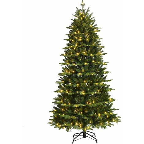 Arbre de Noël Artificiel 180 cm 310 LED Lumières Pré-installées