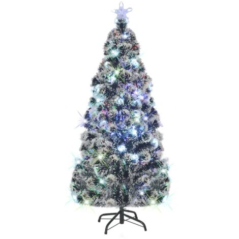 Arbre de Noël Artificiel et Support LED 180 cm 220 Branches Sapin Décor