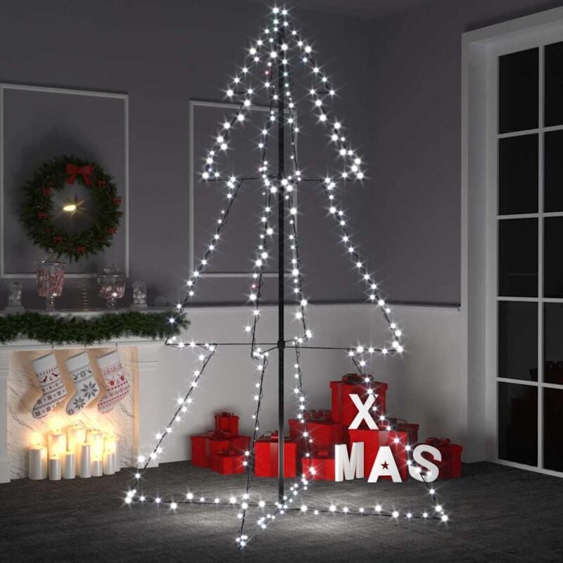 Vidaxl - Arbre de Noël cône 240 led d'intérieur/d'extérieur 118x180 cm
