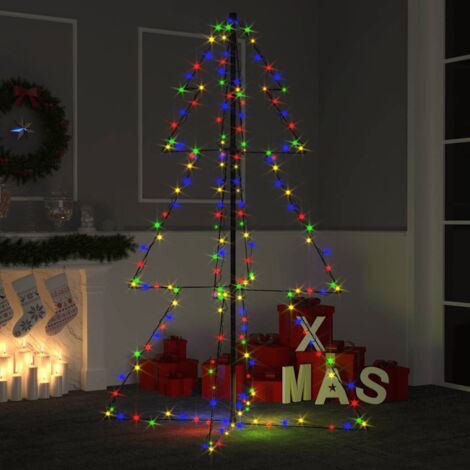 Arbre de Noël cône 200 LED d'intérieur/d'extérieur 98x150 cm