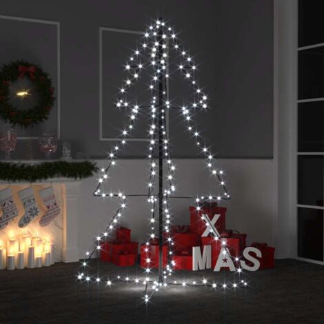 Arbre de Noël cône 200 LED d'intérieur/d'extérieur 98x150 cm