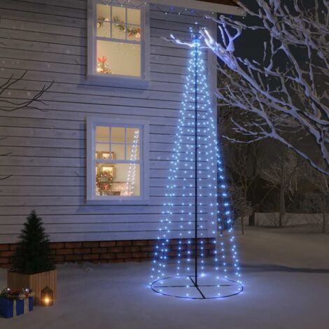 Arbre de Noël cône 310 LED Bleues 100x300 cm