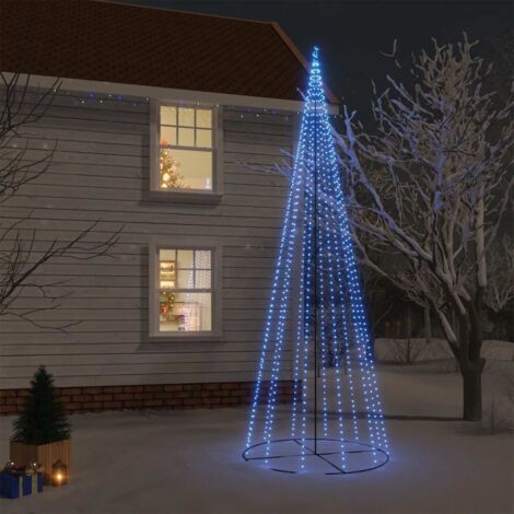 Arbre de Noël cône 732 LED Bleues 160x500 cm