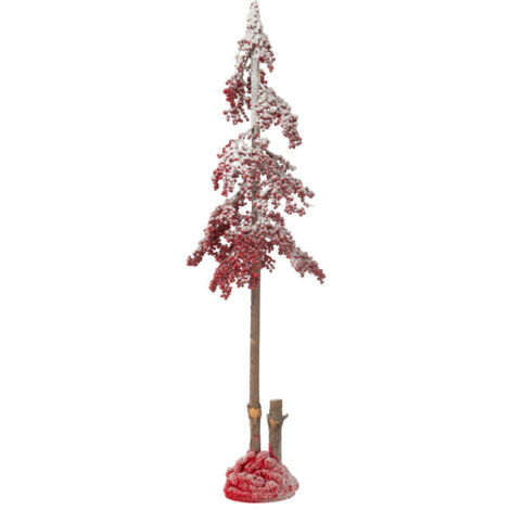 Arbre de Noël Déco "Grosses Baies" 135cm Rouge