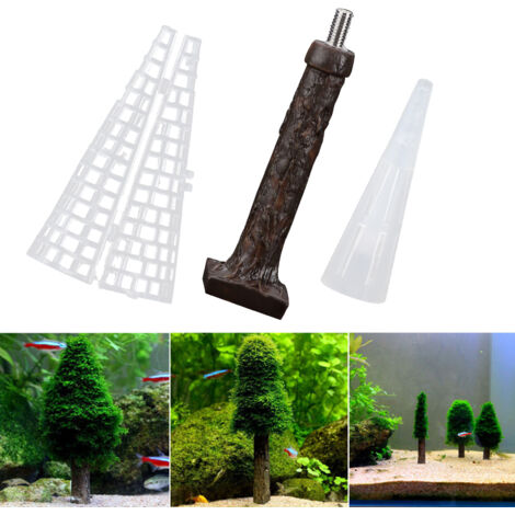 Arbre de Noël en Plastique pour Aquarium Décoration Faux Arbre de Moss Idéal pour la Création de Paysages Aquatiques-AUTRES