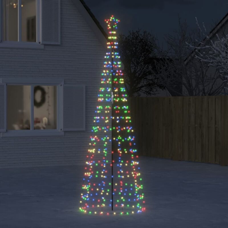 Vidaxl – Sapin de Noël lumineux 300 cm – 570 LED colorées – Adaptateur économique – 8 effets lumineux – Pour usage extérieur Vidaxl – Sapin de Noël lumineux 300 cm – 570 LED colorées – Adaptateur économique – 8 effets lumineux – Pour usage extérieur