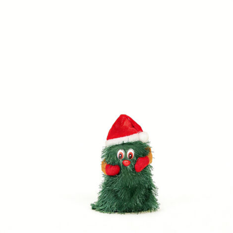 Arbre de Noël Musical Animé, Décoration Rotative Chantante pour Fête de Noël à la Maison