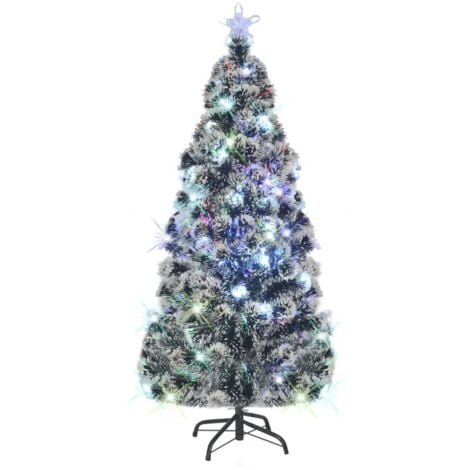 Artificiel et Support et LED 180 cm 220 Branches Sapin Décor vidaXL - N/A