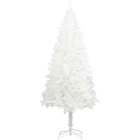 Arbre de Noël  Sapin de Noël artificiel aiguilles réalistes blanc 210 cm