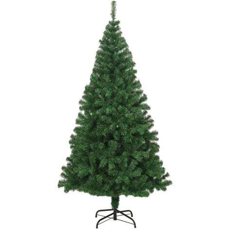 Arbre de Noël  Sapin de Noël artificiel avec branches épaisses vert 240 cm PVC