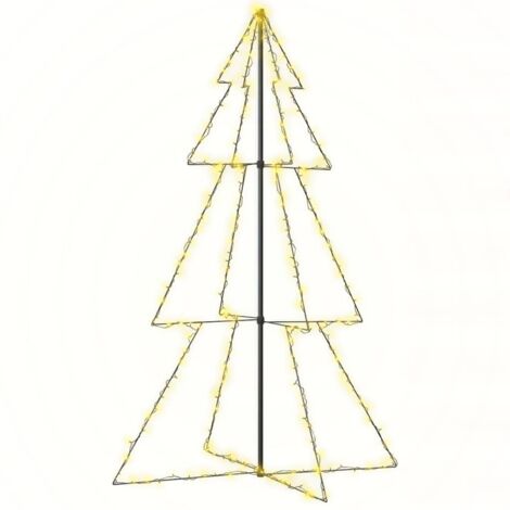Arbre de Noël  Sapin de Noël cône 240 LED d'intérieur/d'extérieur 118x180 cm