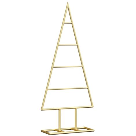 Arbre de Noël  Sapin de Noël en métal Doré 60 cm Acier peint par poudre
