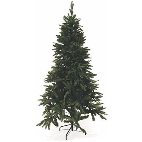 Arbre de Noël sapin en polyéthylène vert avec structure imbriquée du sol et base de la base dans le métal canada supérieur h180 cm - 657 rami