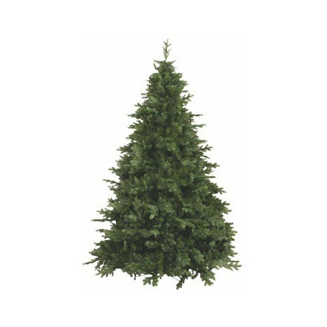 Arbre de Noël tirant du PVC vert avec une structure de verrouillage et une base en métal Courmayeur Deluxe