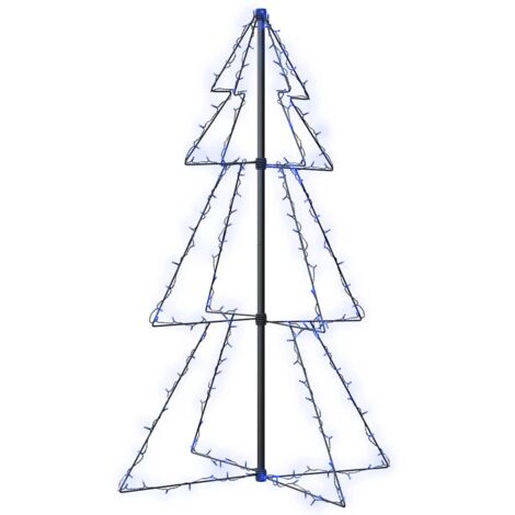 Arbre de Noël，Sapin de Noël cône 160 LED d'intérieur/d'extérieur 78x120 cm CFW50331