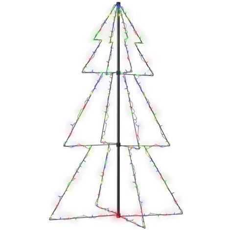 Arbre de Noël，Sapin de Noël cône 200 LED d'intérieur/d'extérieur 98x150 cm CFW78679