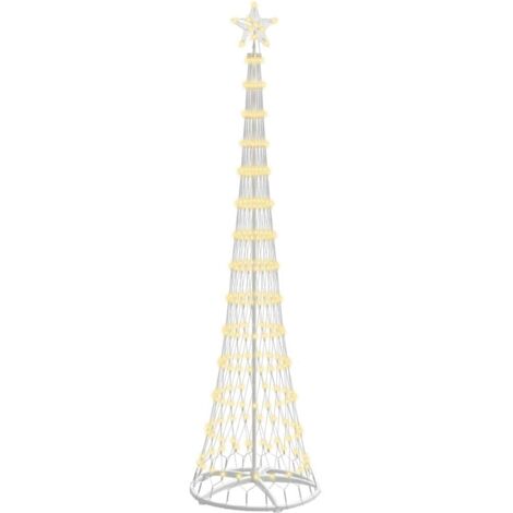 Arbre de Noël，Sapin de Noël LED Blanc chaud 70 x 70 x 250 cm Métal CFW95750