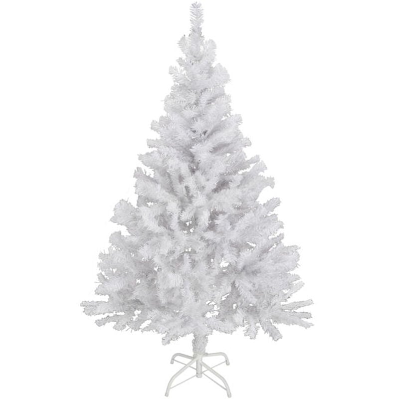 Spetebo - Arbre de Noël artificiel blanc - 150 cm